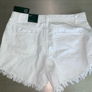 White Denim Shorts